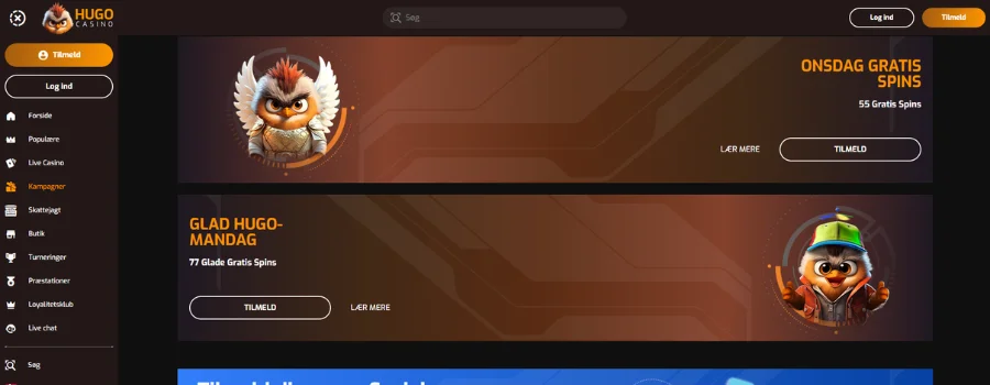 Hugo Casino No Deposit Bonus