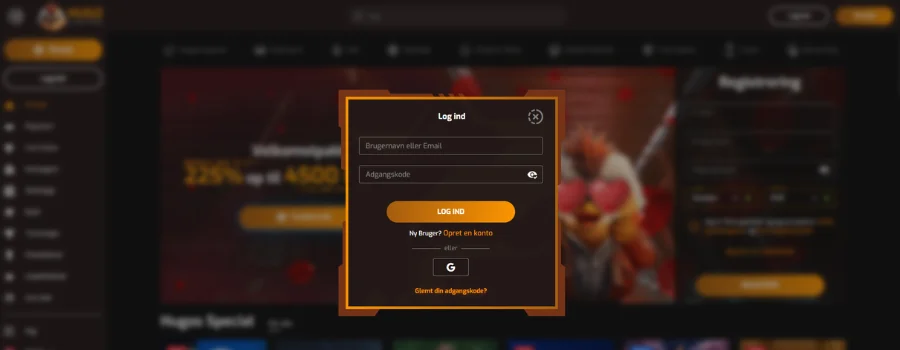 Login Hugo Casino